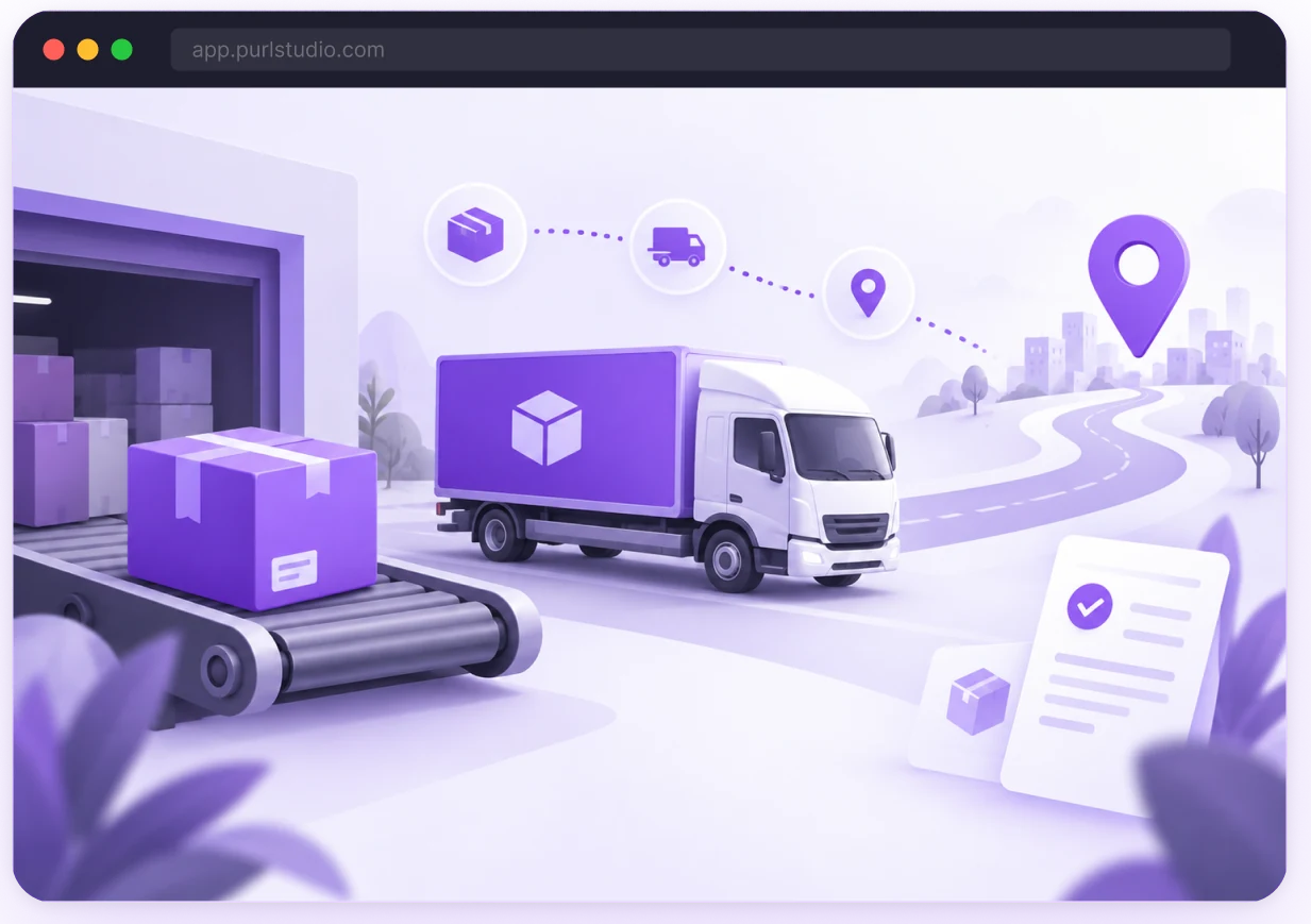 Shipping and delivery tracking with live shipment status and export documentation